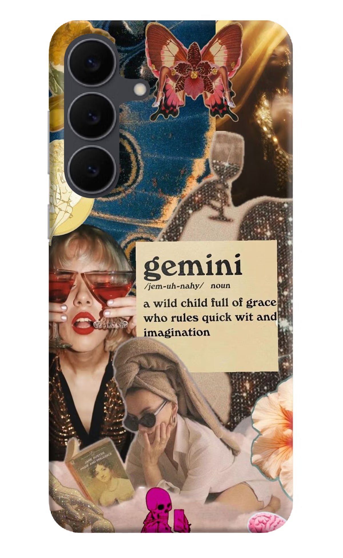 Gemini Zodiac Samsung S25 FE 5G Hard Case Back Cover by Casekaro