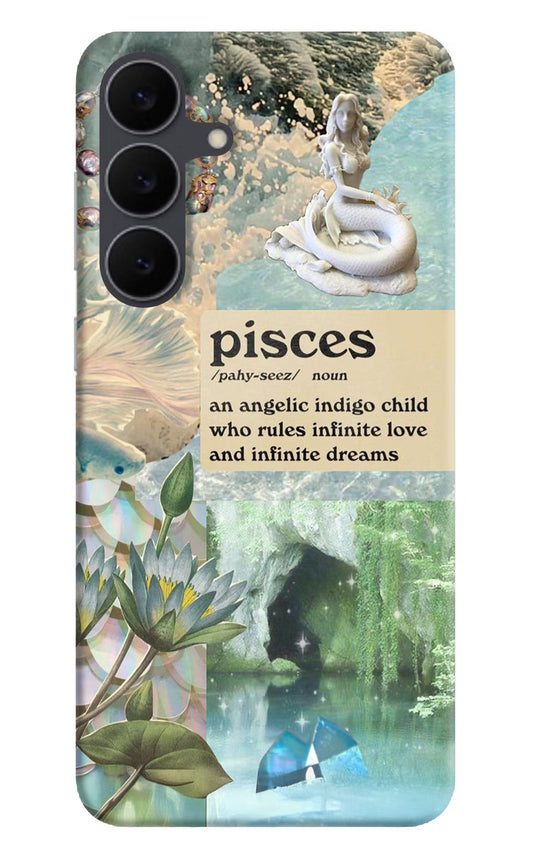Pisces Zodiac Samsung S25 FE 5G Hard Case Back Cover by Casekaro