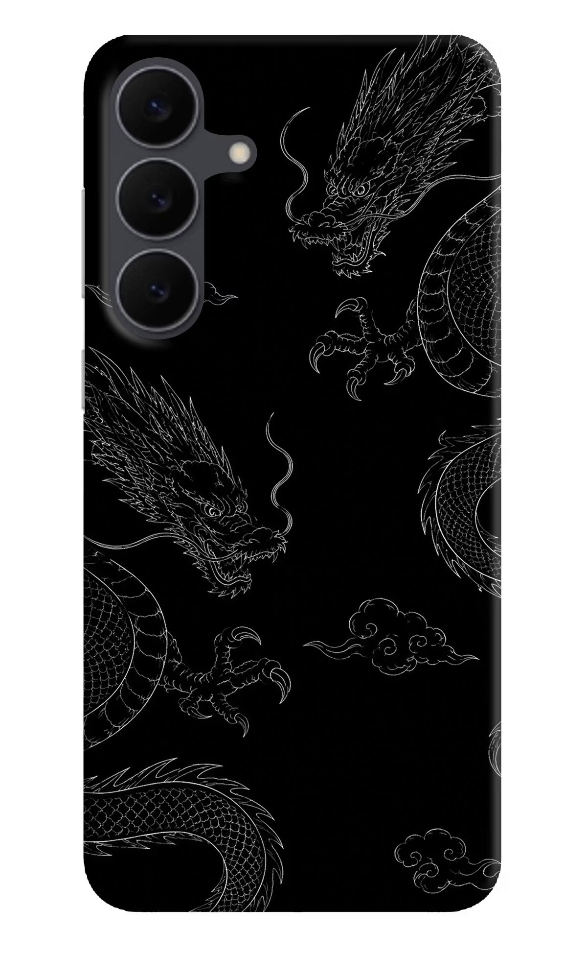 Twin Dragons Samsung S25 FE 5G Hard Case Back Cover by Casekaro