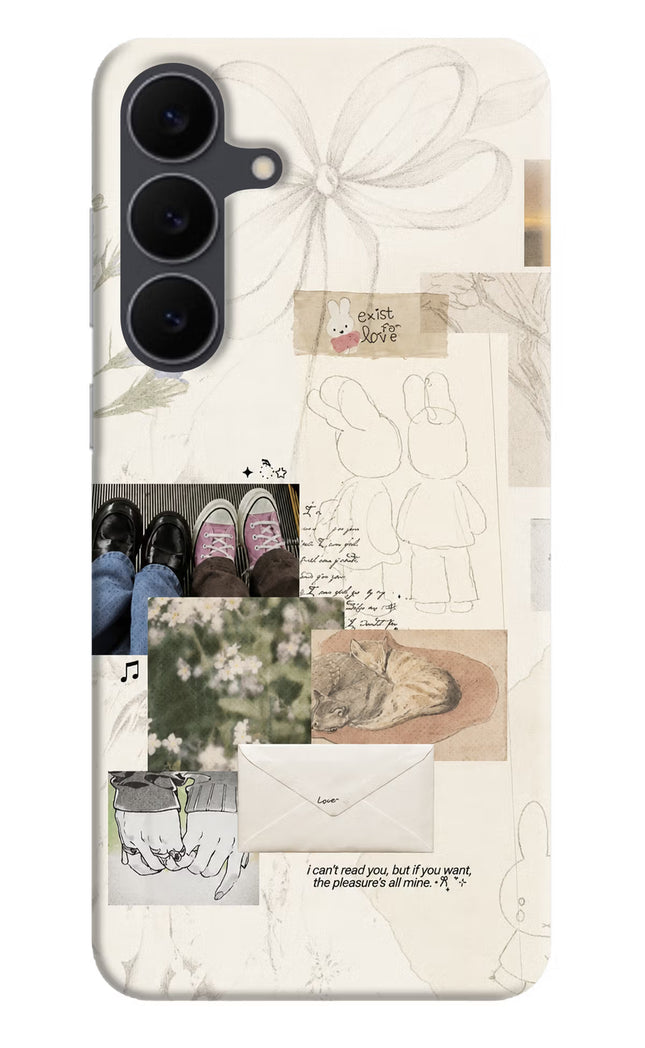 Soft Aesthetic Samsung S25 FE 5G Hard Case Back Cover by Casekaro