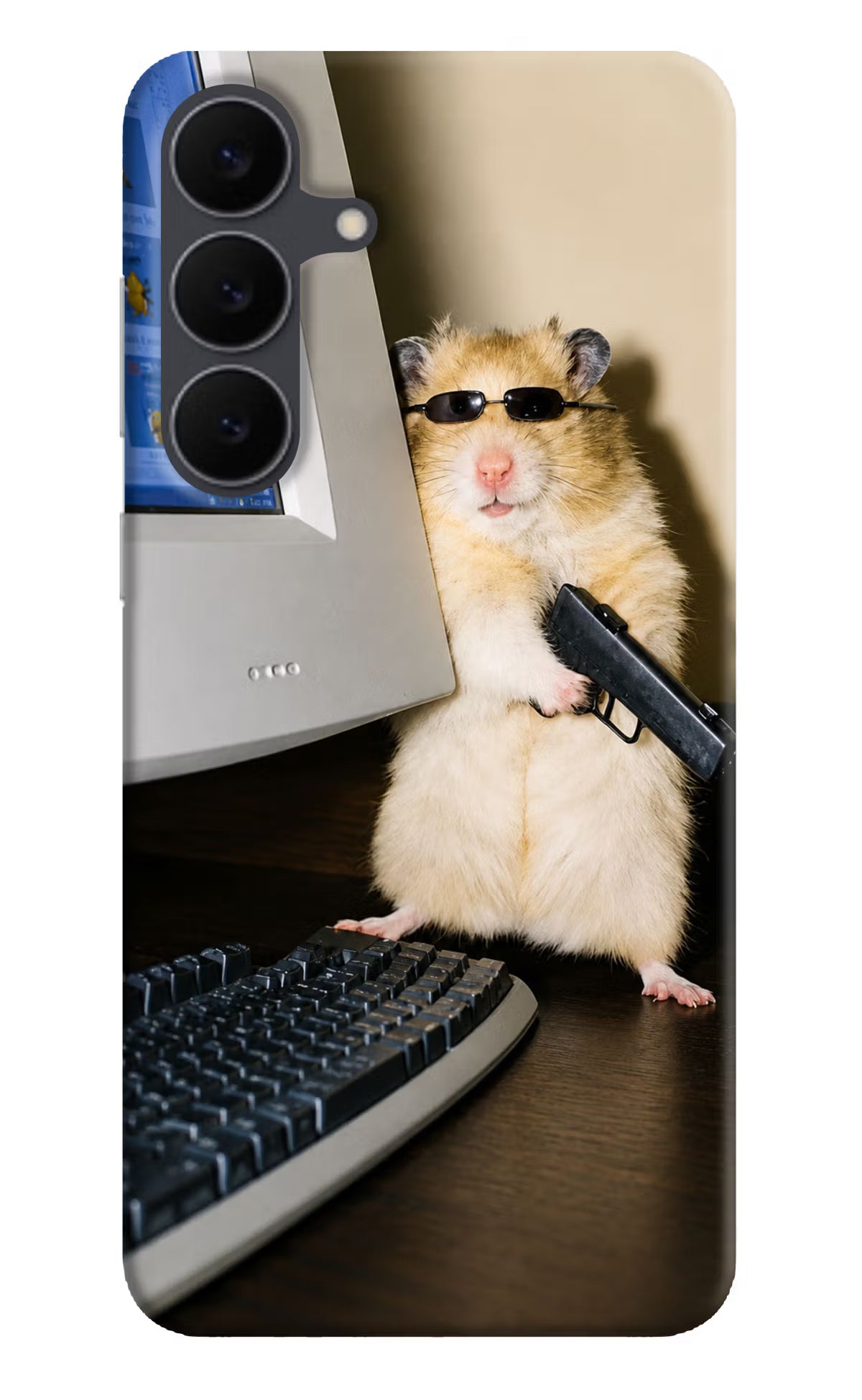 Hacker Hamster Samsung S25 FE 5G Back Cover
