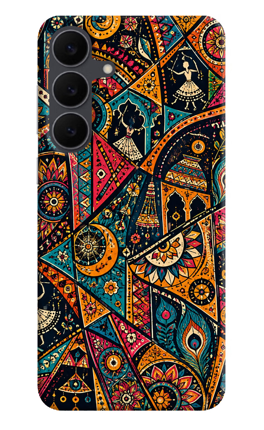Folk Print Samsung S25 FE 5G Back Cover, Hard case