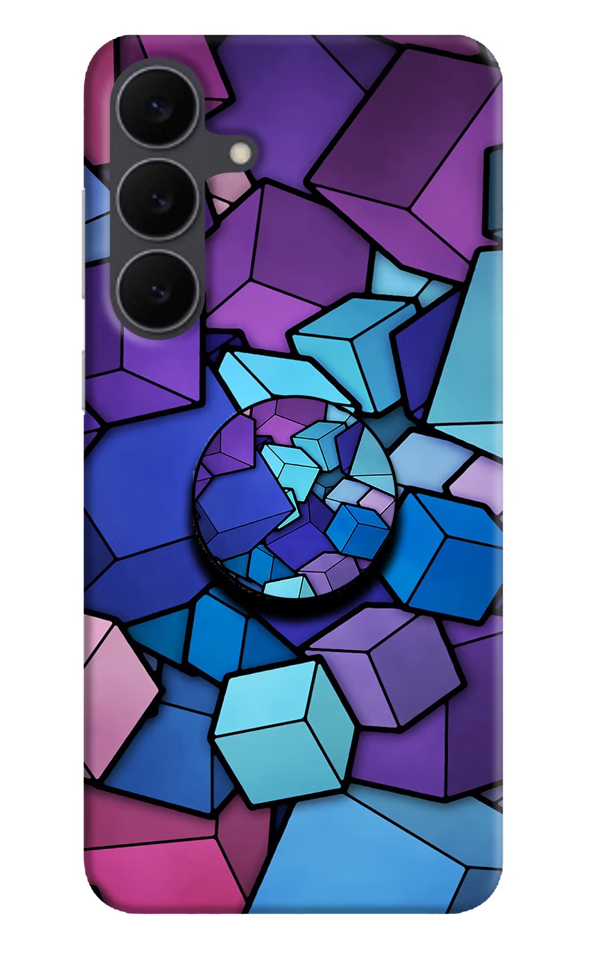 Cubic Abstract Samsung S25 FE 5G Pop Case by Casekaro