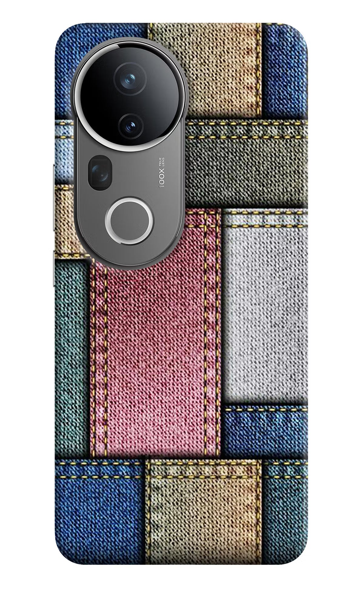 Multicolor Jeans Vivo T4 Ultra 5G Hard Case Back Cover by Casekaro