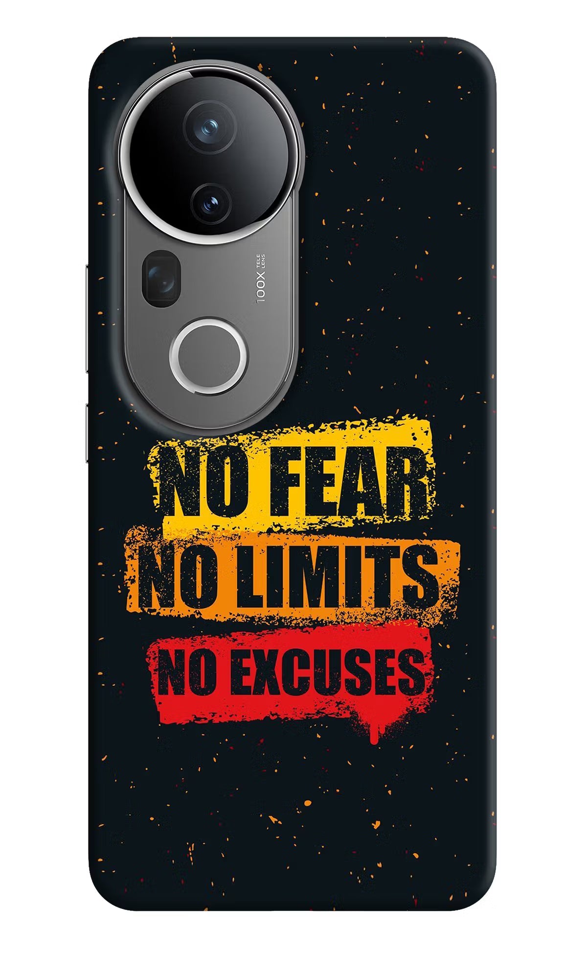 No Fear No Limits No Excuse Vivo T4 Ultra 5G Hard Case Back Cover by Casekaro