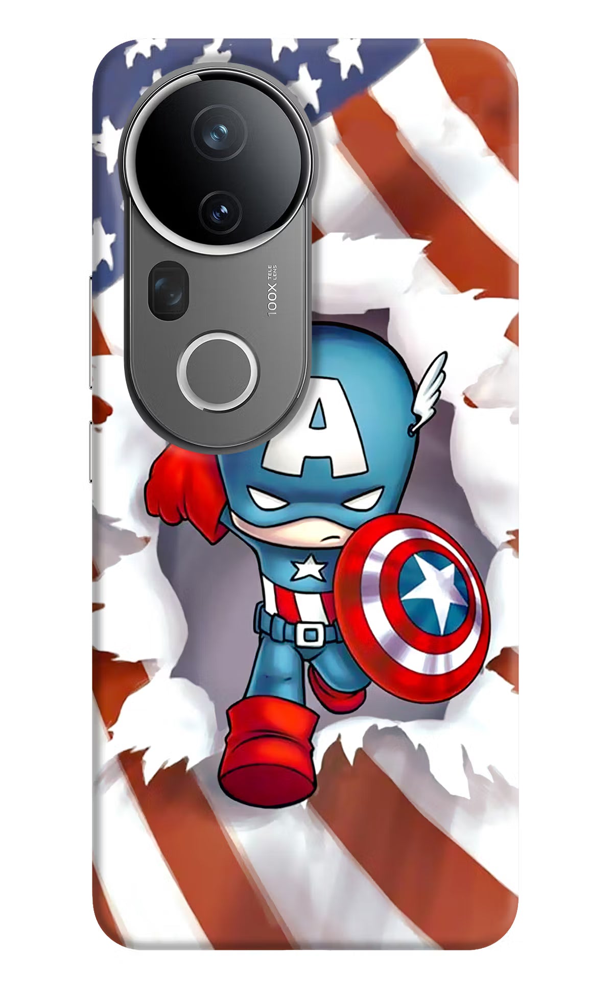 Captain America Vivo T4 Ultra 5G Hard Case Back Cover by Casekaro
