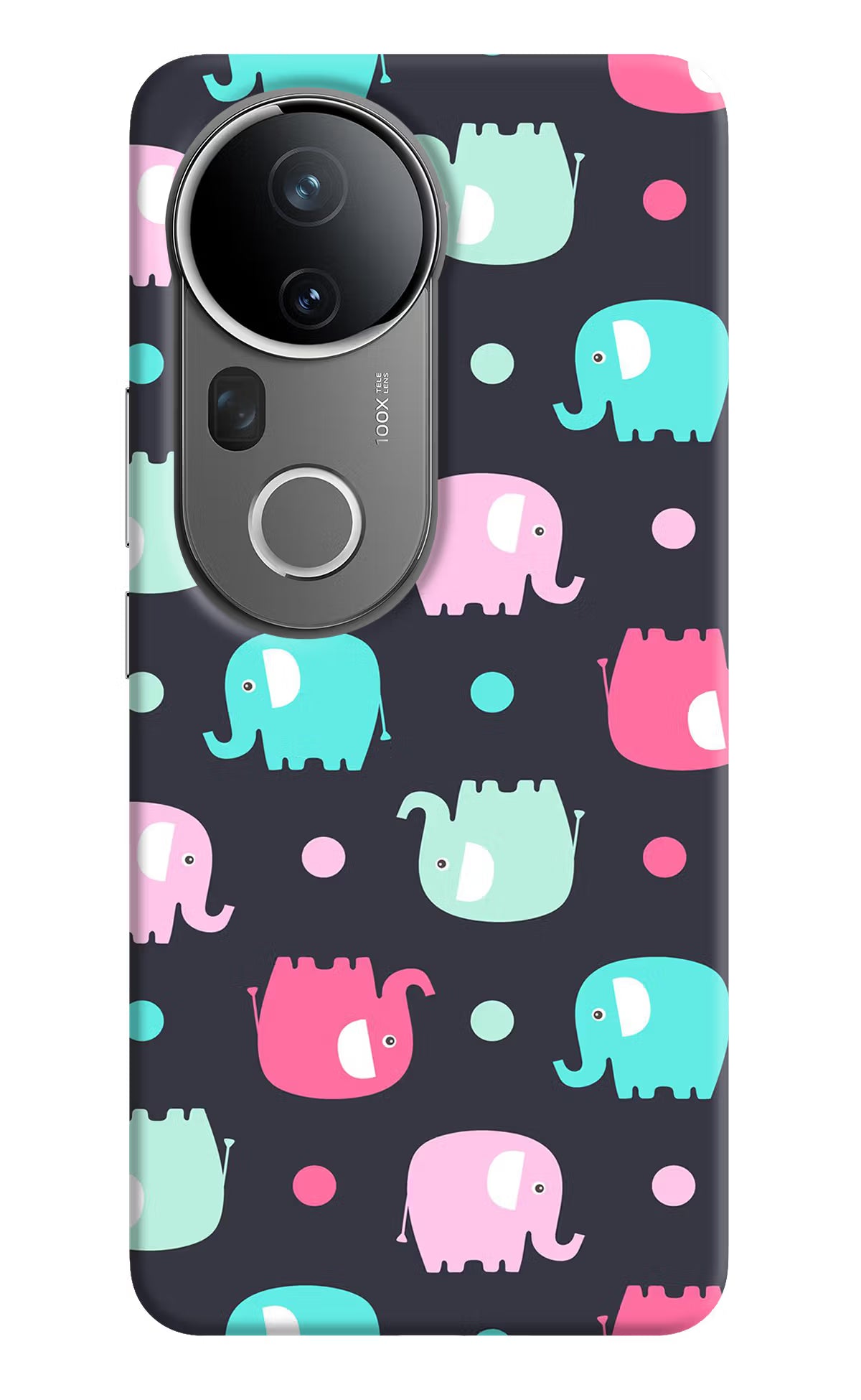 Elephants Vivo T4 Ultra 5G Hard Case Back Cover by Casekaro