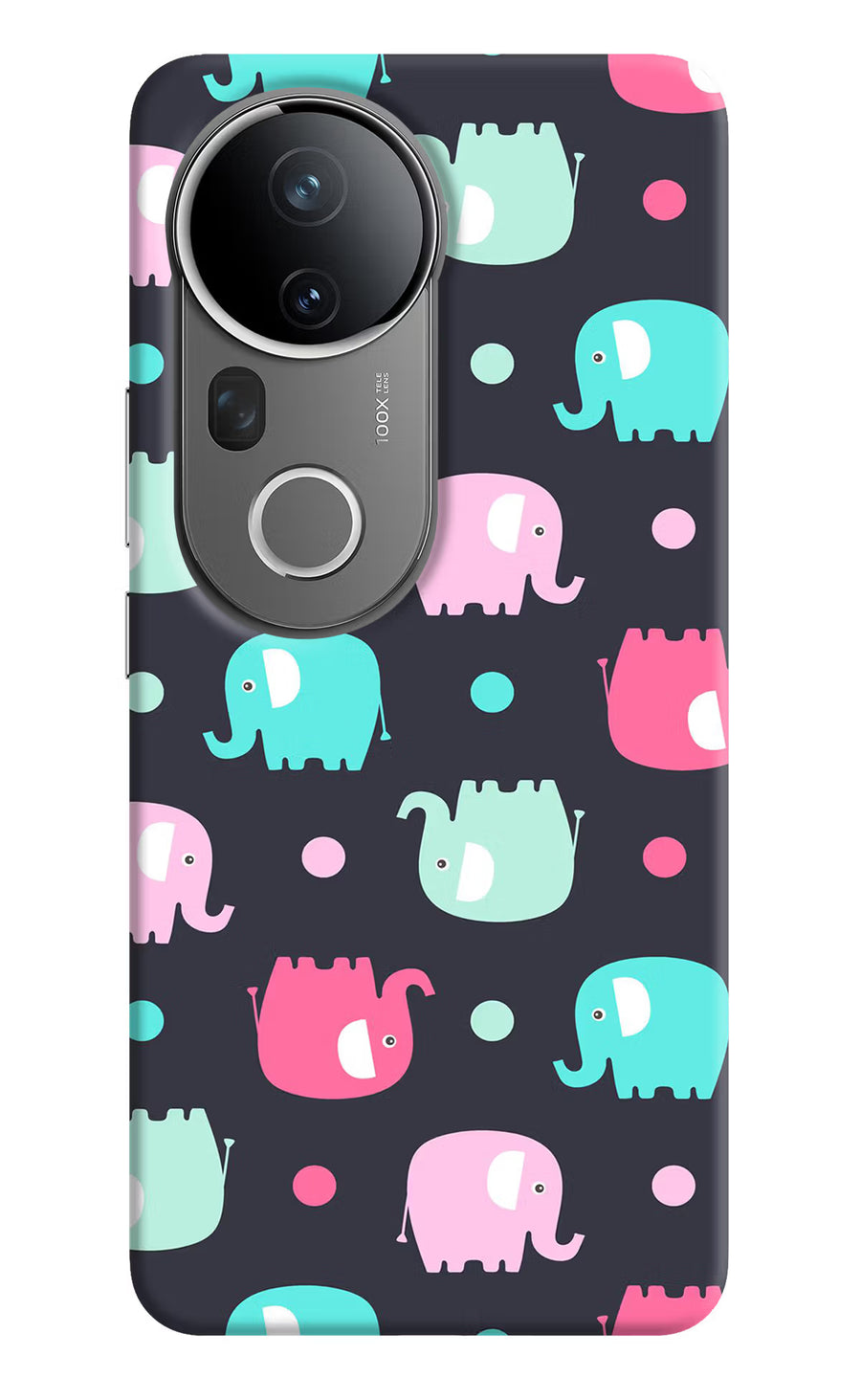 Elephants Vivo T4 Ultra 5G Back Cover, Hard case