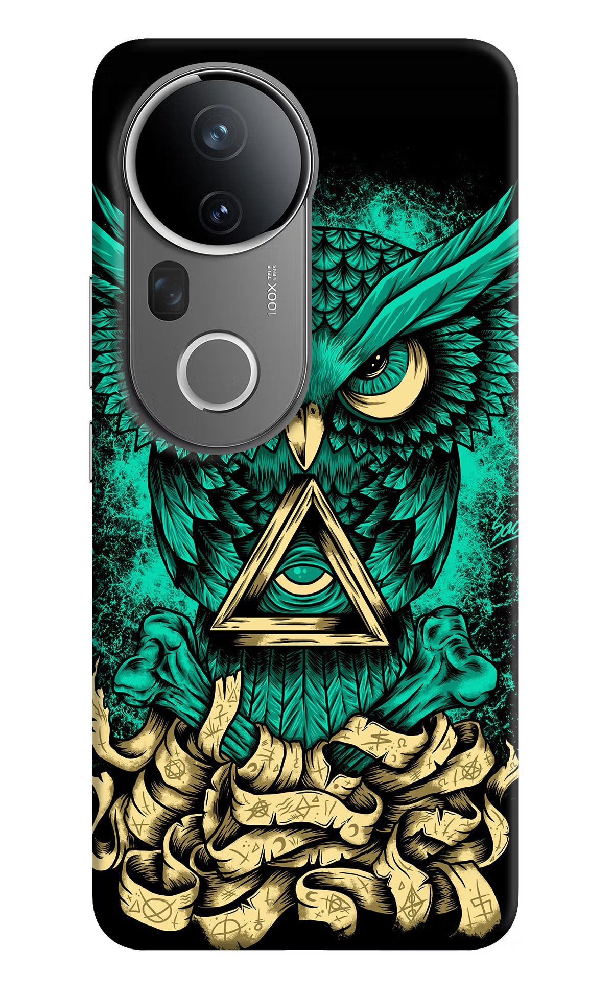 Green Owl Vivo T4 Ultra 5G Hard Case Back Cover by Casekaro