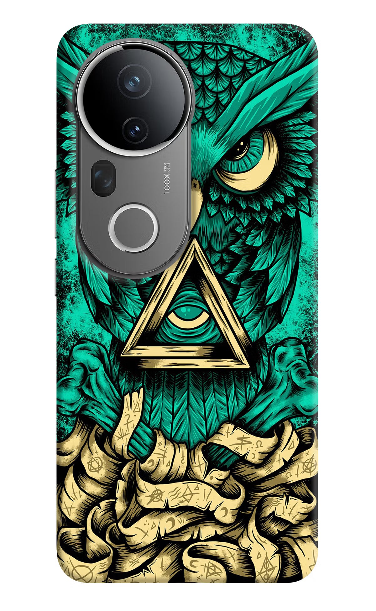 Green Owl Vivo T4 Ultra 5G Hard Case Back Cover by Casekaro