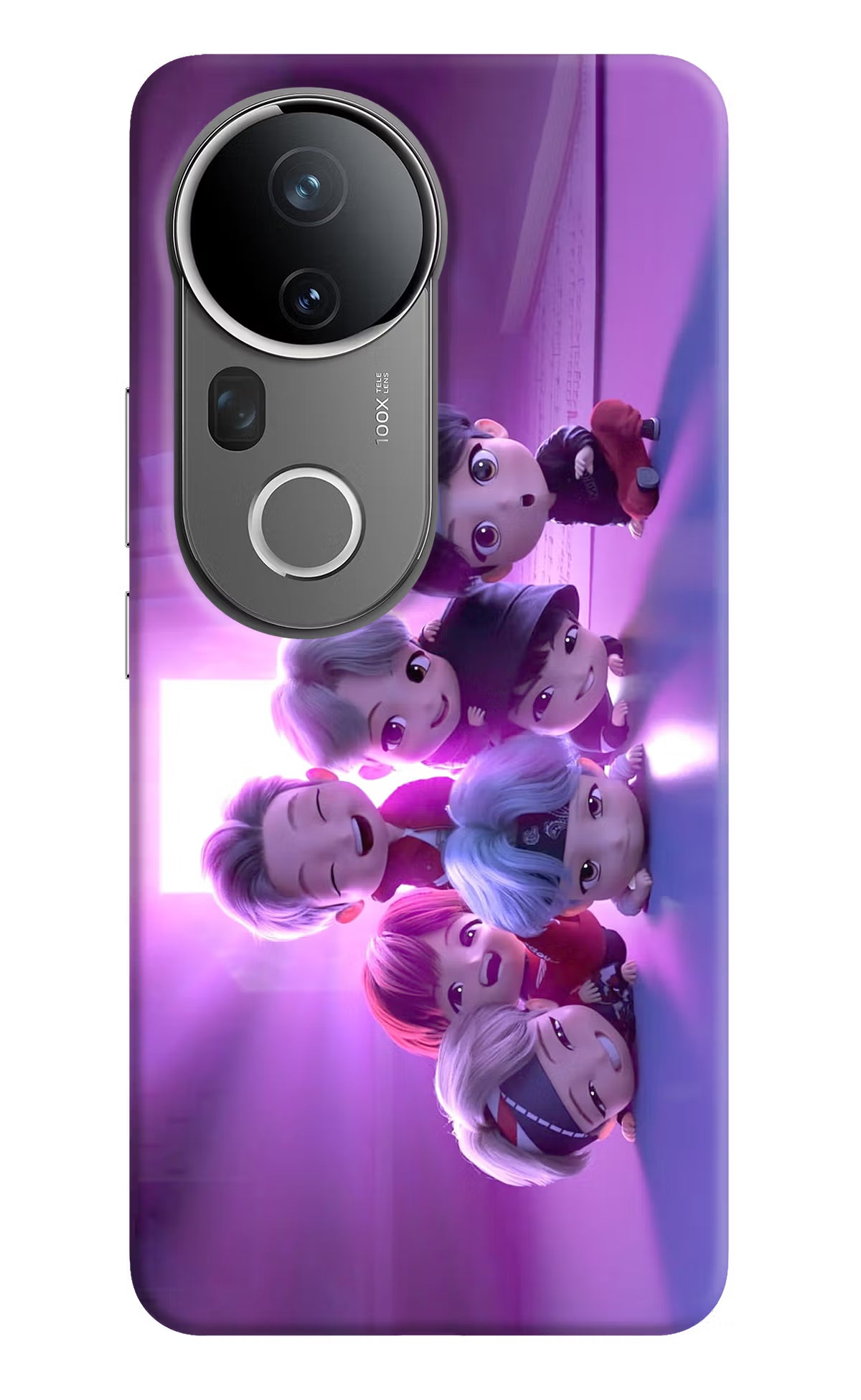 BTS Chibi Vivo T4 Ultra 5G Hard Case Back Cover by Casekaro
