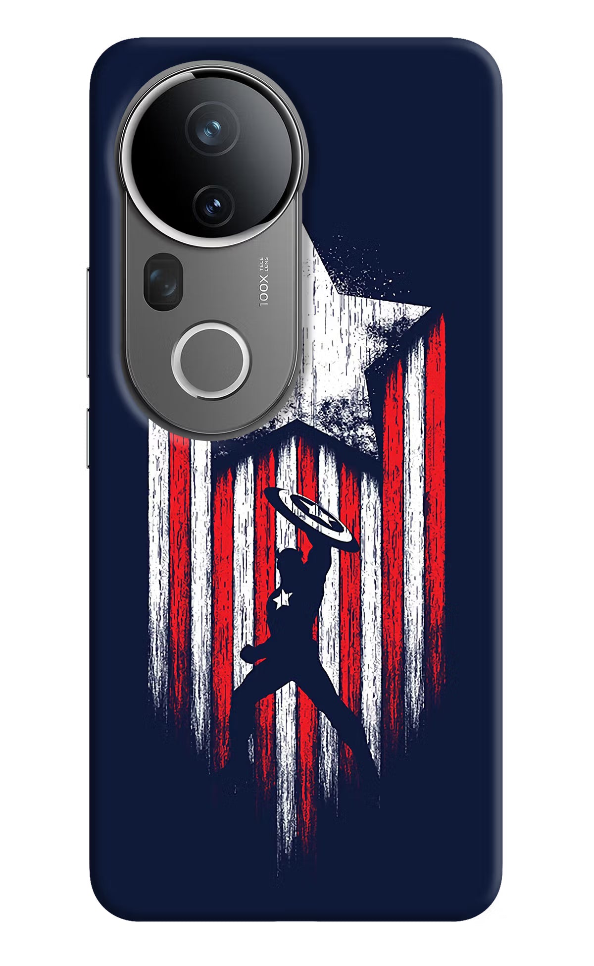 Captain America Marvel Art Vivo T4 Ultra 5G Hard Case Back Cover by Casekaro
