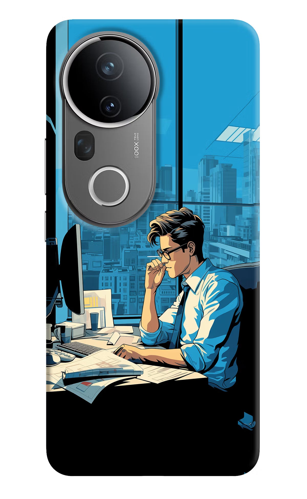 Focused Hustler (AI Generated) Vivo T4 Ultra 5G Hard Case Back Cover by Casekaro