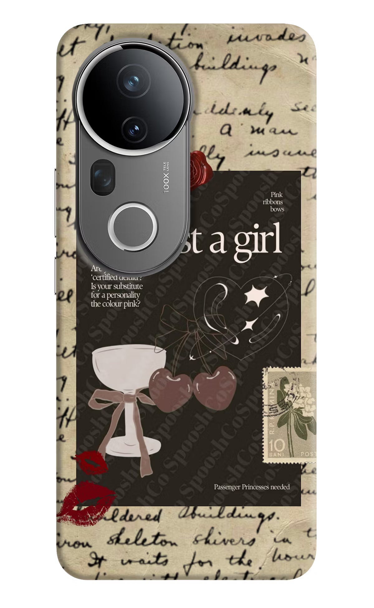 I am just a girl Vivo T4 Ultra 5G Hard Case Back Cover by Casekaro