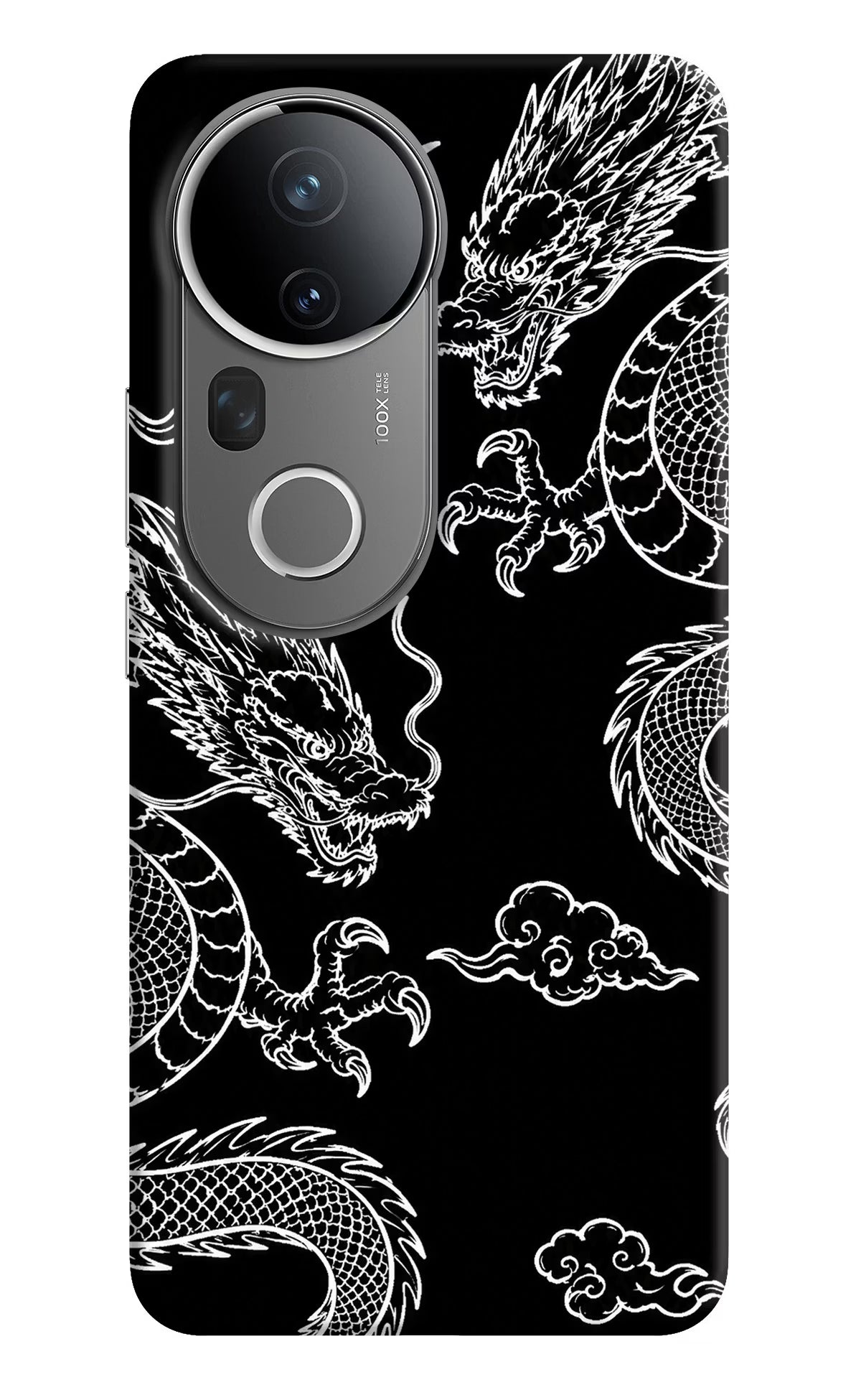 Twin Dragons Vivo T4 Ultra 5G Hard Case Back Cover by Casekaro