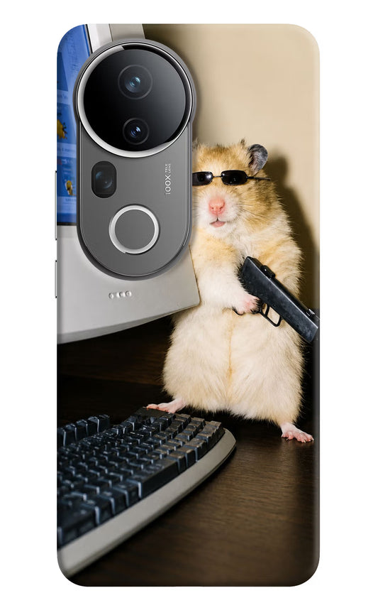 Hacker Hamster Vivo T4 Ultra 5G Hard Case Back Cover by Casekaro