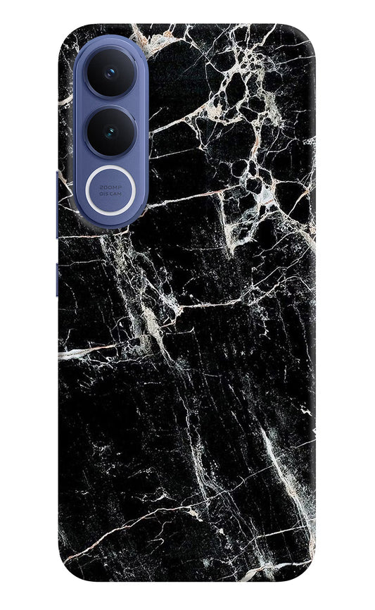 Black Marble Texture Vivo V70 FE 5G Hard Case Back Cover by Casekaro