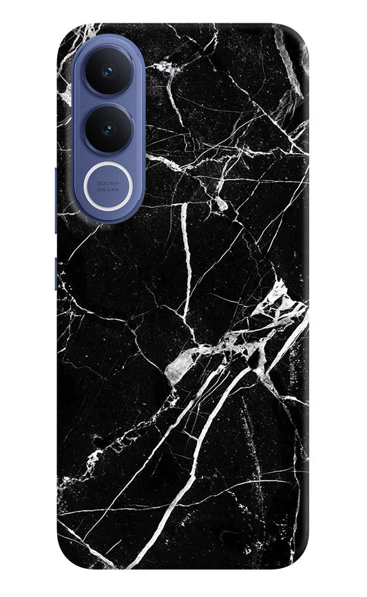 Black Marble Pattern Vivo V70 FE 5G Hard Case Back Cover by Casekaro