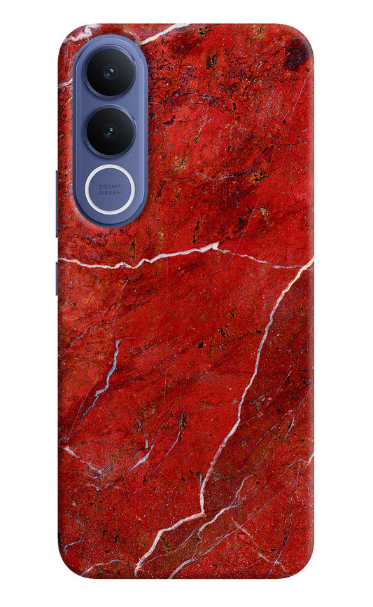 Red Marble Design Vivo V70 FE 5G Hard Case Back Cover by Casekaro