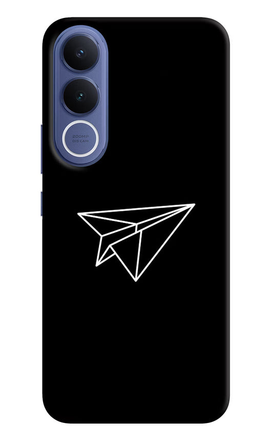 Paper Plane White Vivo V70 FE 5G Hard Case Back Cover by Casekaro