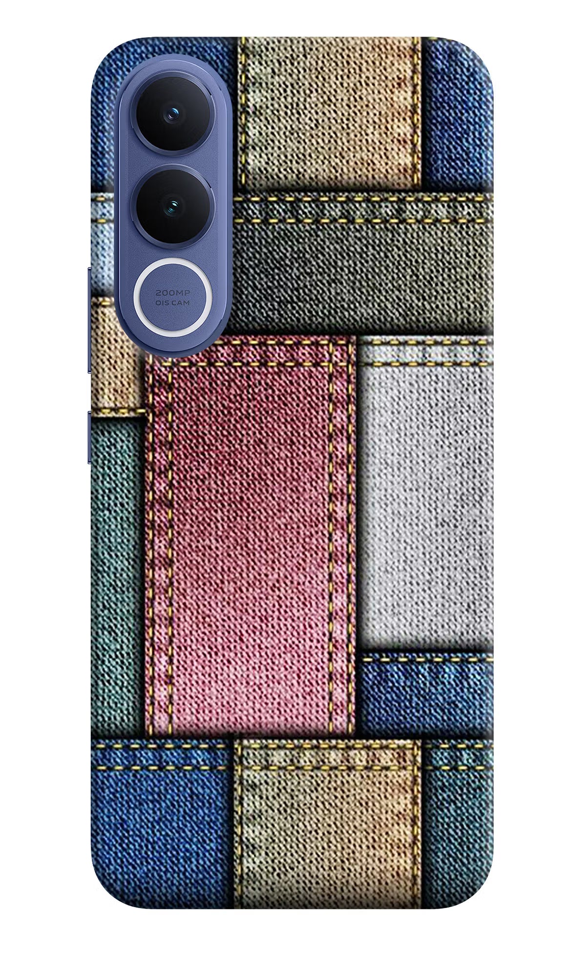 Multicolor Jeans Vivo V70 FE 5G Hard Case Back Cover by Casekaro