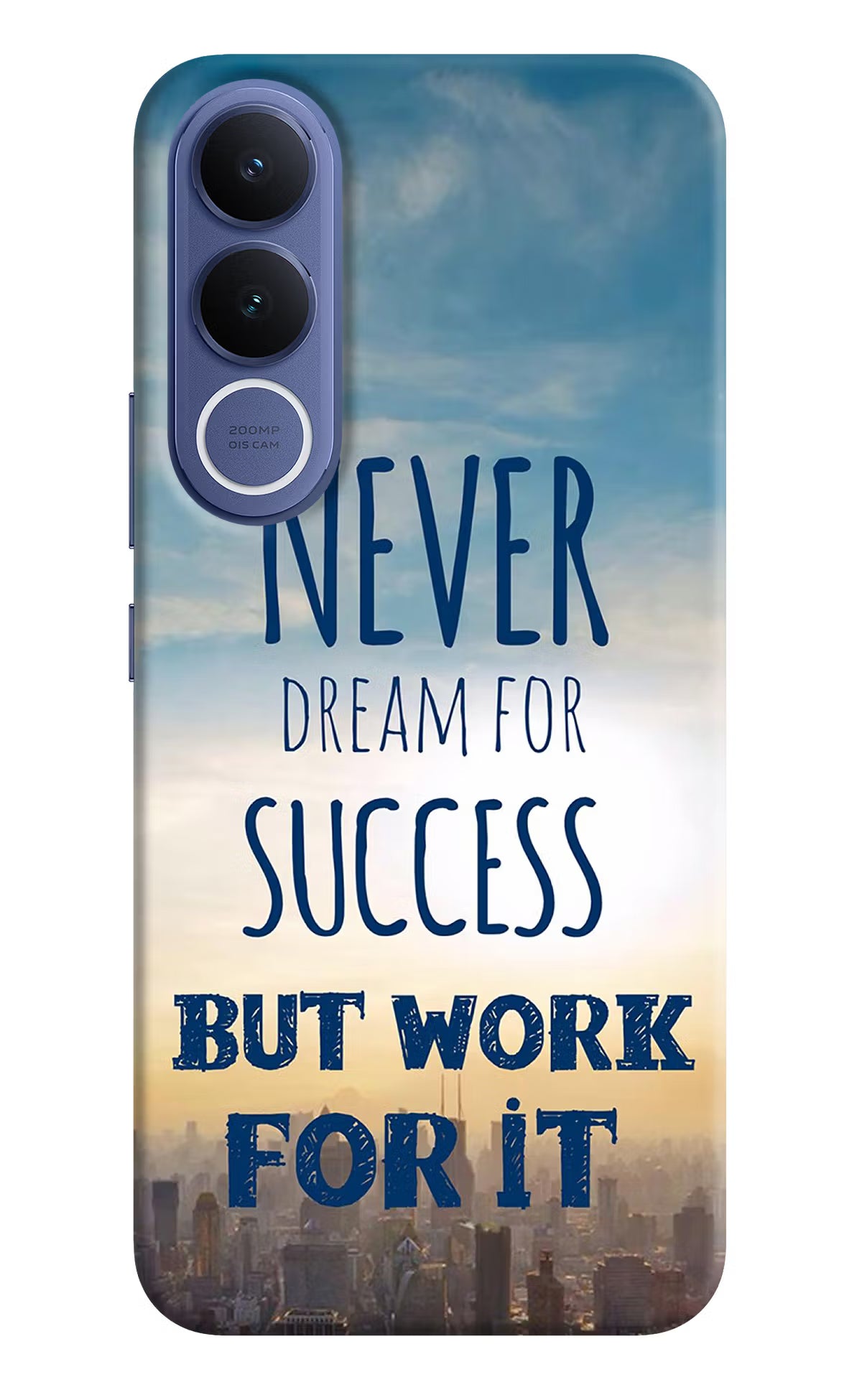 Never Dream For Success But Work For It Vivo V70 FE 5G Hard Case Back Cover by Casekaro