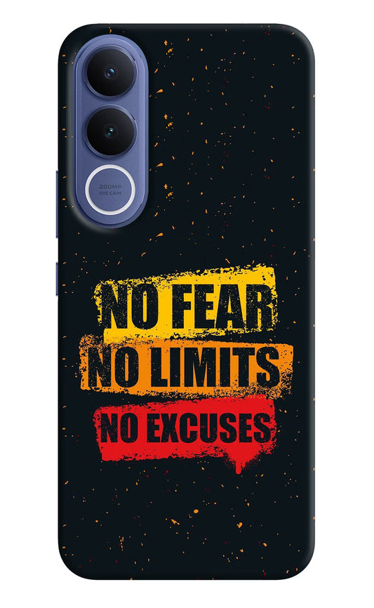 No Fear No Limits No Excuse Vivo V70 FE 5G Hard Case Back Cover by Casekaro
