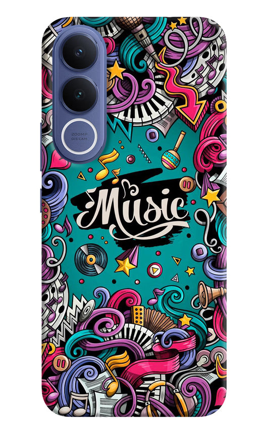 Music Graffiti Vivo V70 FE 5G Hard Case Back Cover by Casekaro