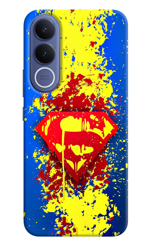 Superman logo Vivo V70 FE 5G Hard Case Back Cover by Casekaro