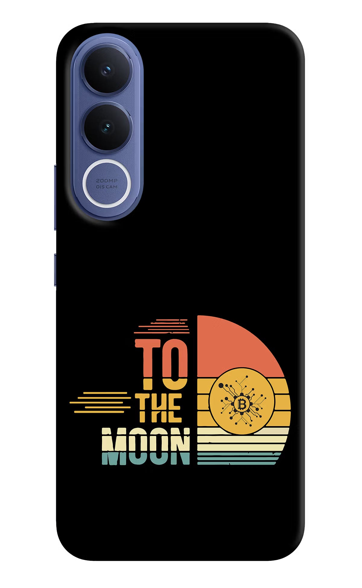 To the Moon Vivo V70 FE 5G Hard Case Back Cover by Casekaro