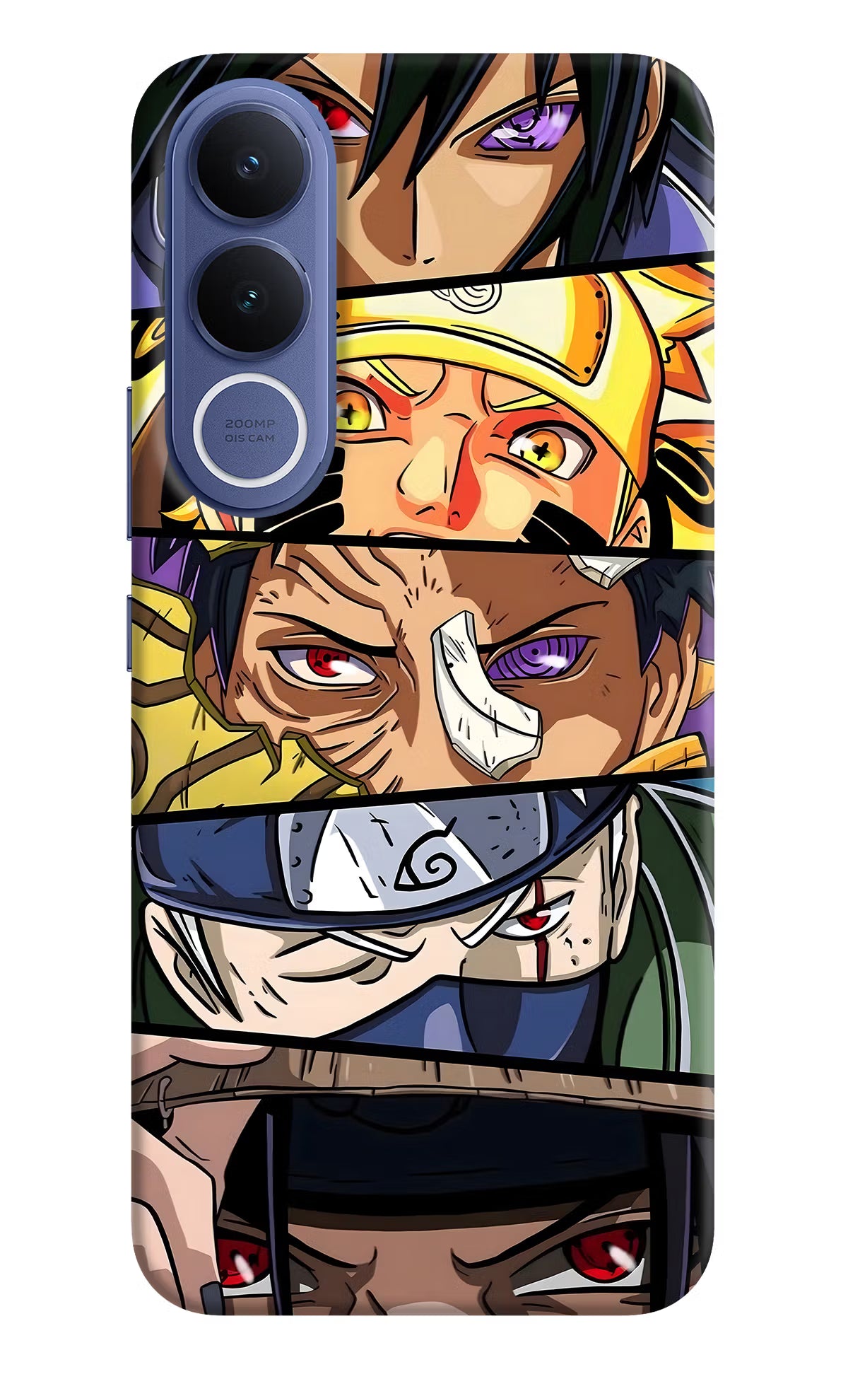 Naruto Character Vivo V70 FE 5G Hard Case Back Cover by Casekaro