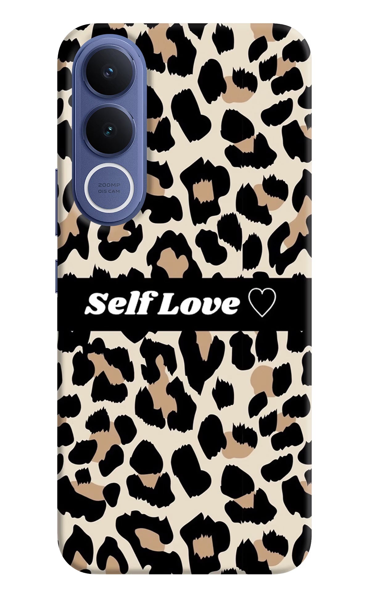 Leopard Print Self Love Vivo V70 FE 5G Hard Case Back Cover by Casekaro