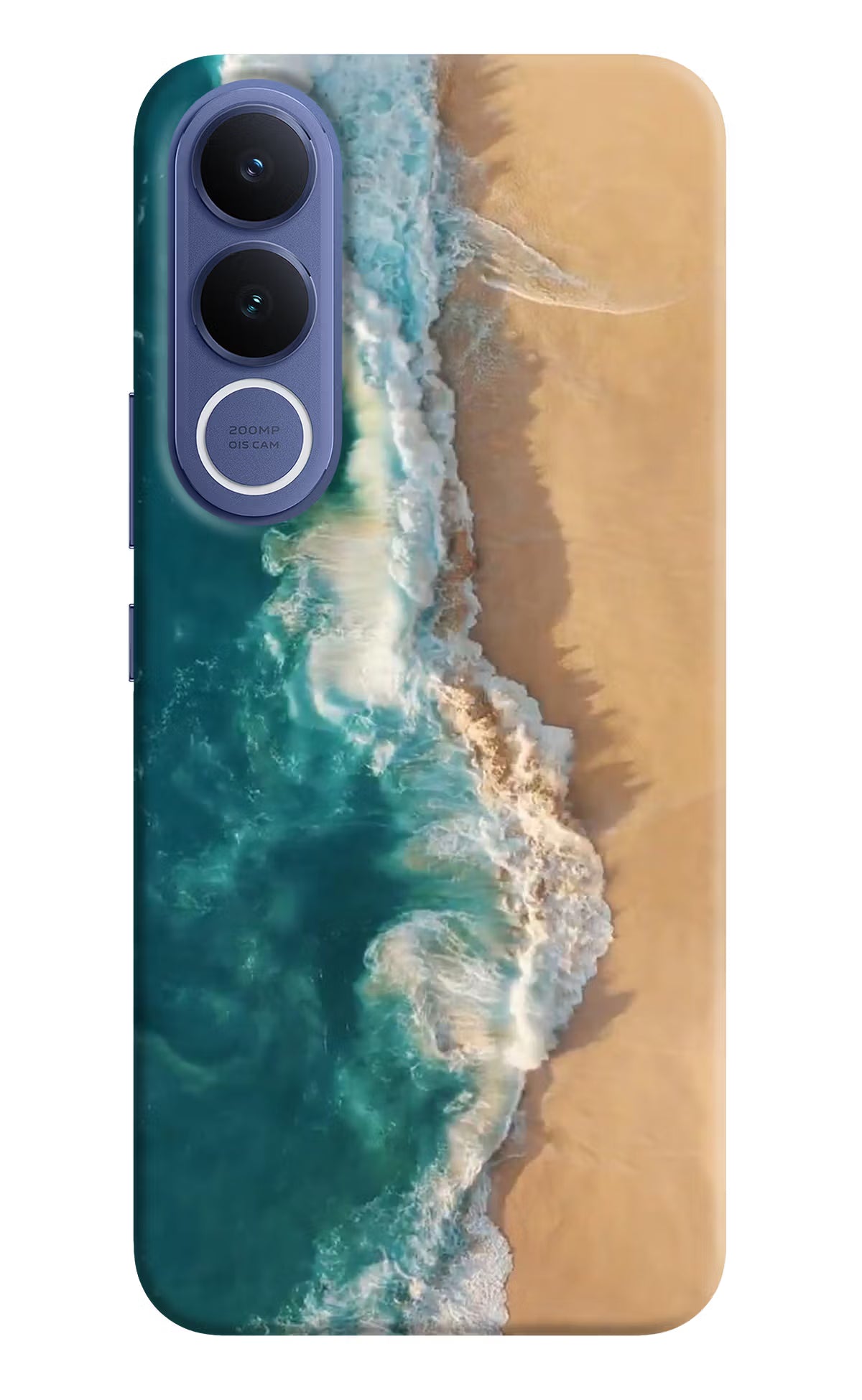 Ocean Beach Vivo V70 FE 5G Hard Case Back Cover by Casekaro