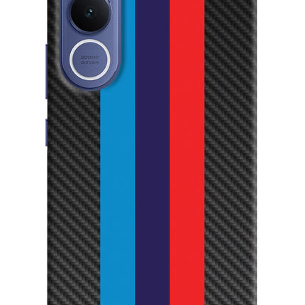 BMW Stripes Pattern Vivo V70 FE 5G Hard Case Back Cover by Casekaro