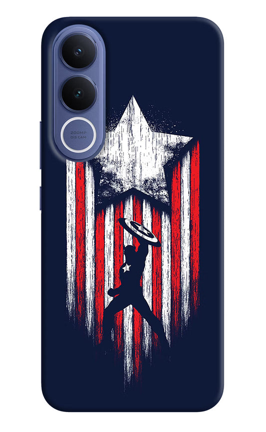 Captain America Marvel Art Vivo V70 FE 5G Hard Case Back Cover by Casekaro