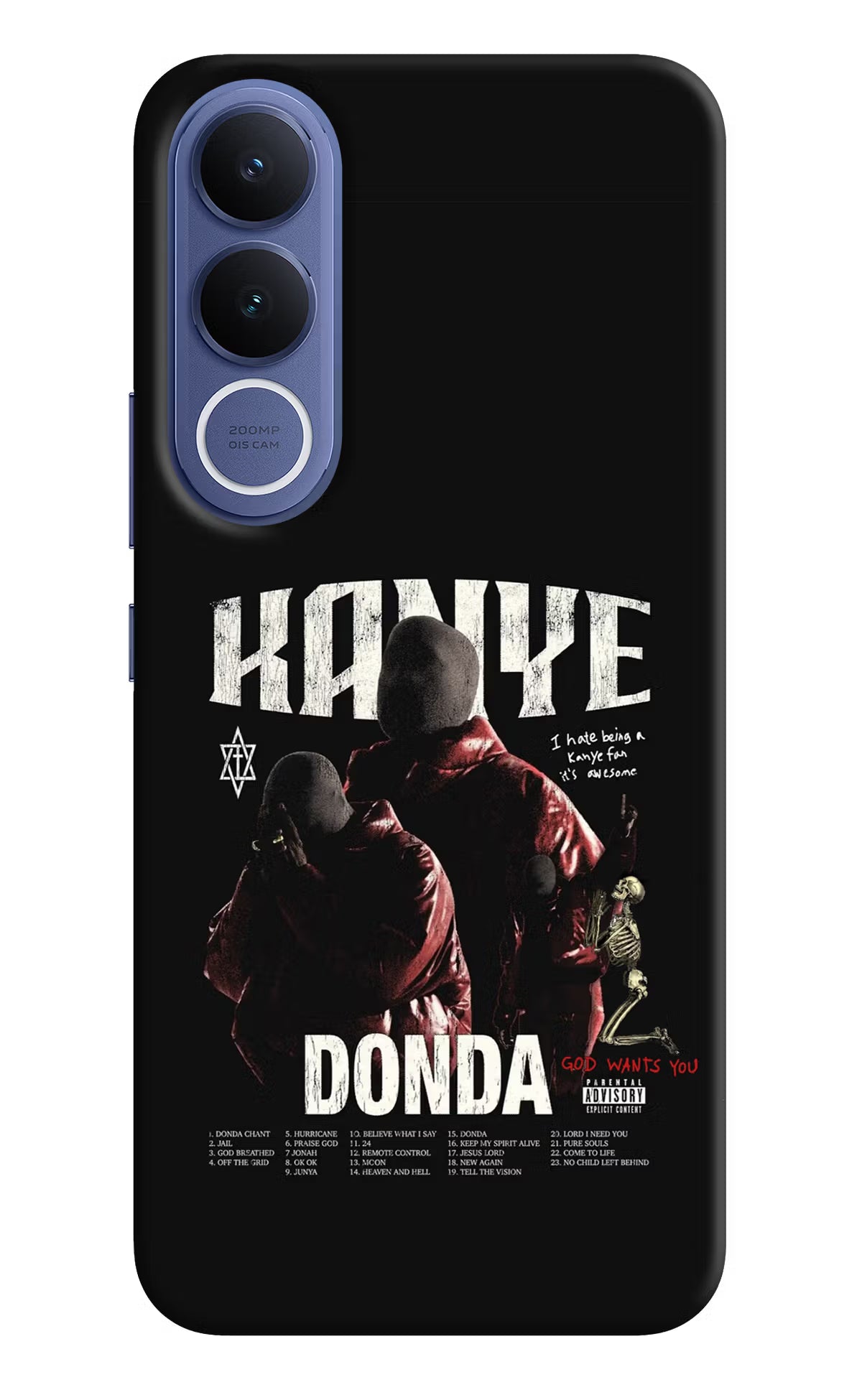 Donda Kanye West Vivo V70 FE 5G Hard Case Back Cover by Casekaro