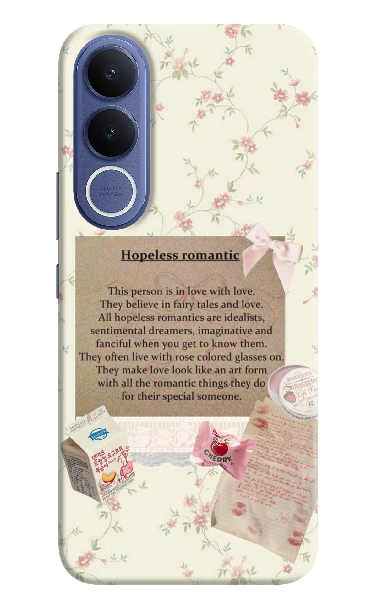 Hopeless Romantic Vivo V70 FE 5G Hard Case Back Cover by Casekaro