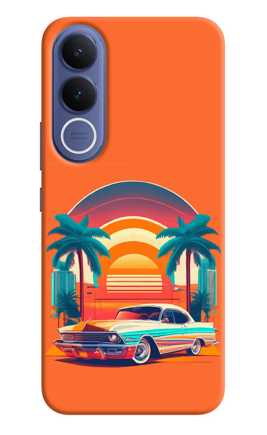 Palm Drive 80s Vivo V70 FE 5G Hard Case Back Cover by Casekaro