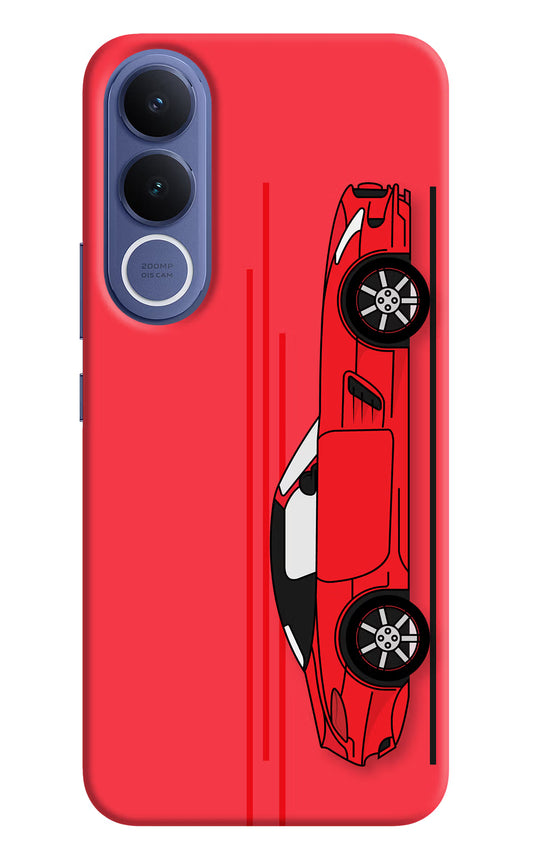 Red Velocity Vivo V70 FE 5G Hard Case Back Cover by Casekaro
