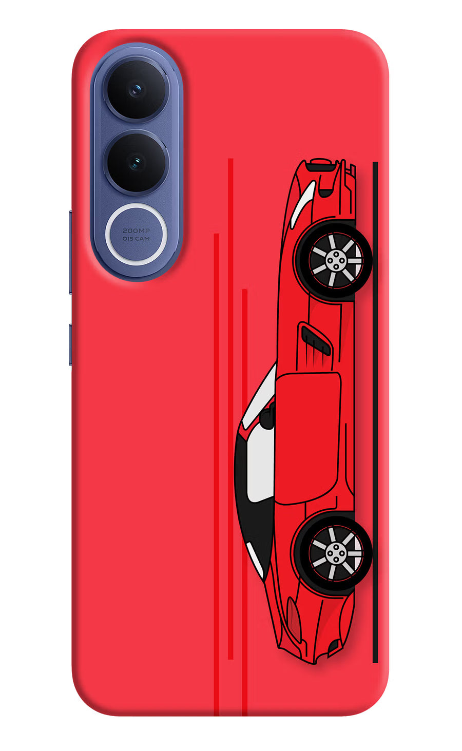 Red Velocity Vivo V70 FE 5G Back Cover, Hard case