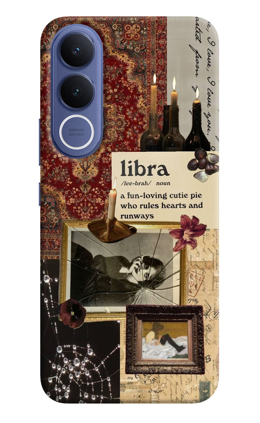 Libra Zodiac Vivo V70 FE 5G Back Cover, Hard case
