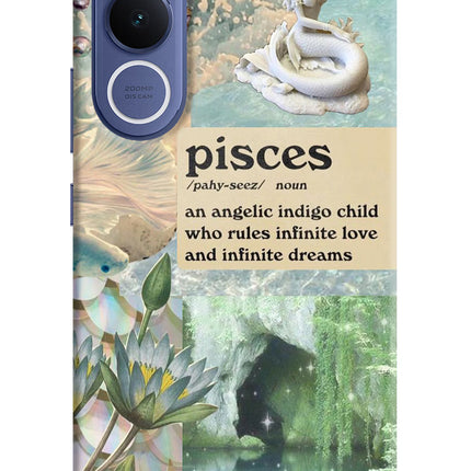 Pisces Zodiac Vivo V70 FE 5G Hard Case Back Cover by Casekaro