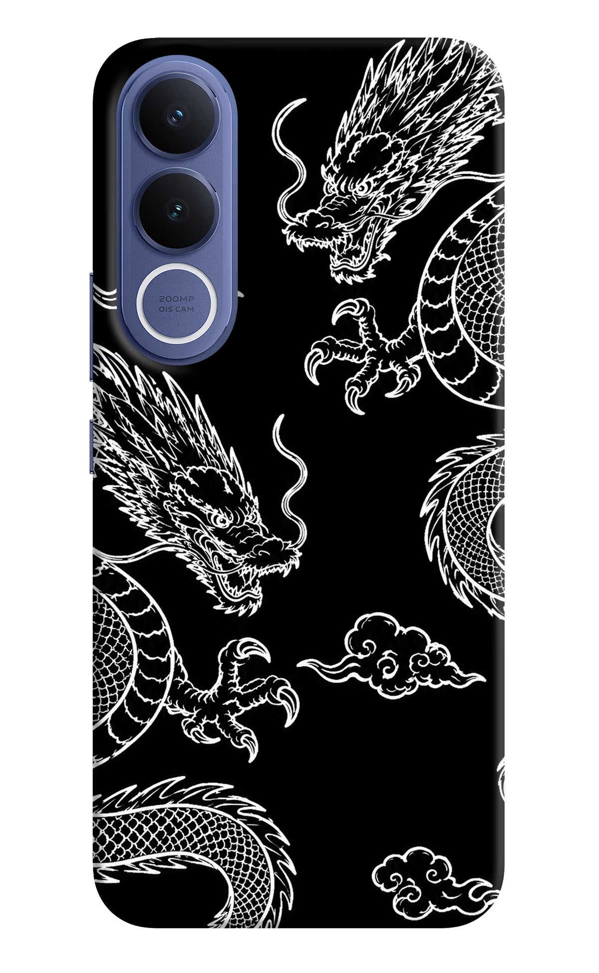 Twin Dragons Vivo V70 FE 5G Hard Case Back Cover by Casekaro