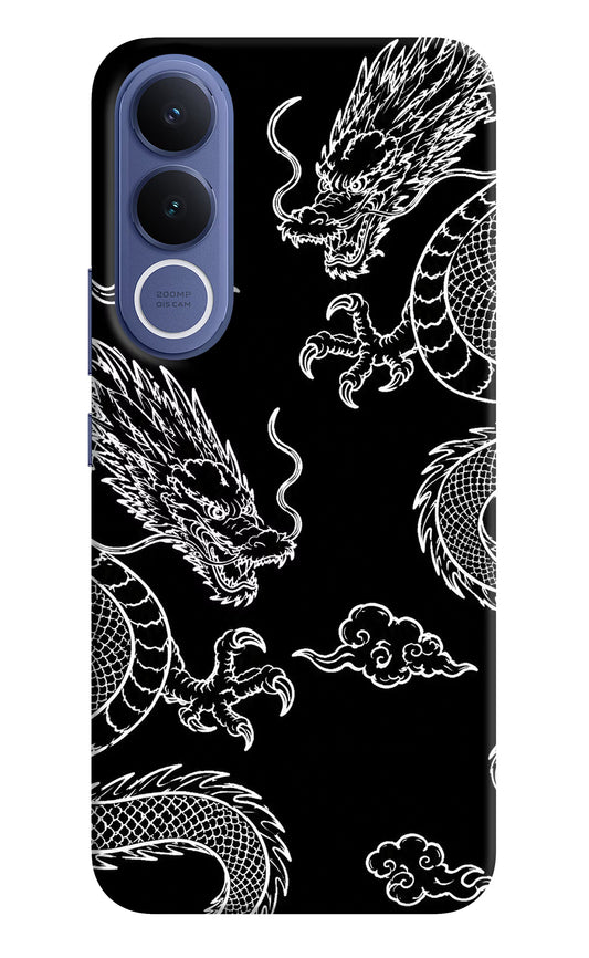 Twin Dragons Vivo V70 FE 5G Hard Case Back Cover by Casekaro