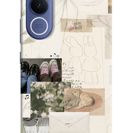 Soft Aesthetic Vivo V70 FE 5G Hard Case Back Cover by Casekaro