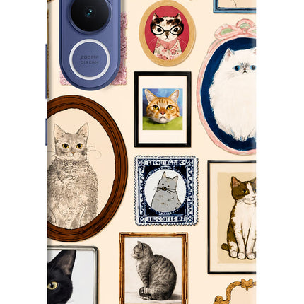 Mirror Cats Vivo V70 FE 5G Hard Case Back Cover by Casekaro