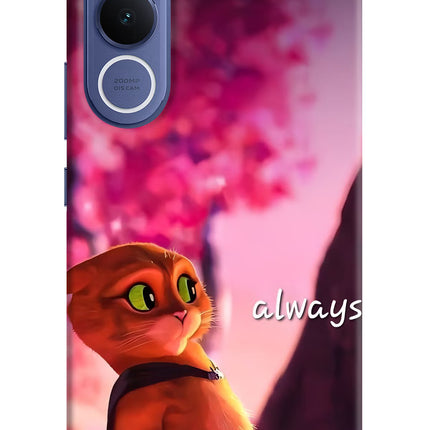Always Cat Vivo V70 FE 5G Hard Case Back Cover by Casekaro