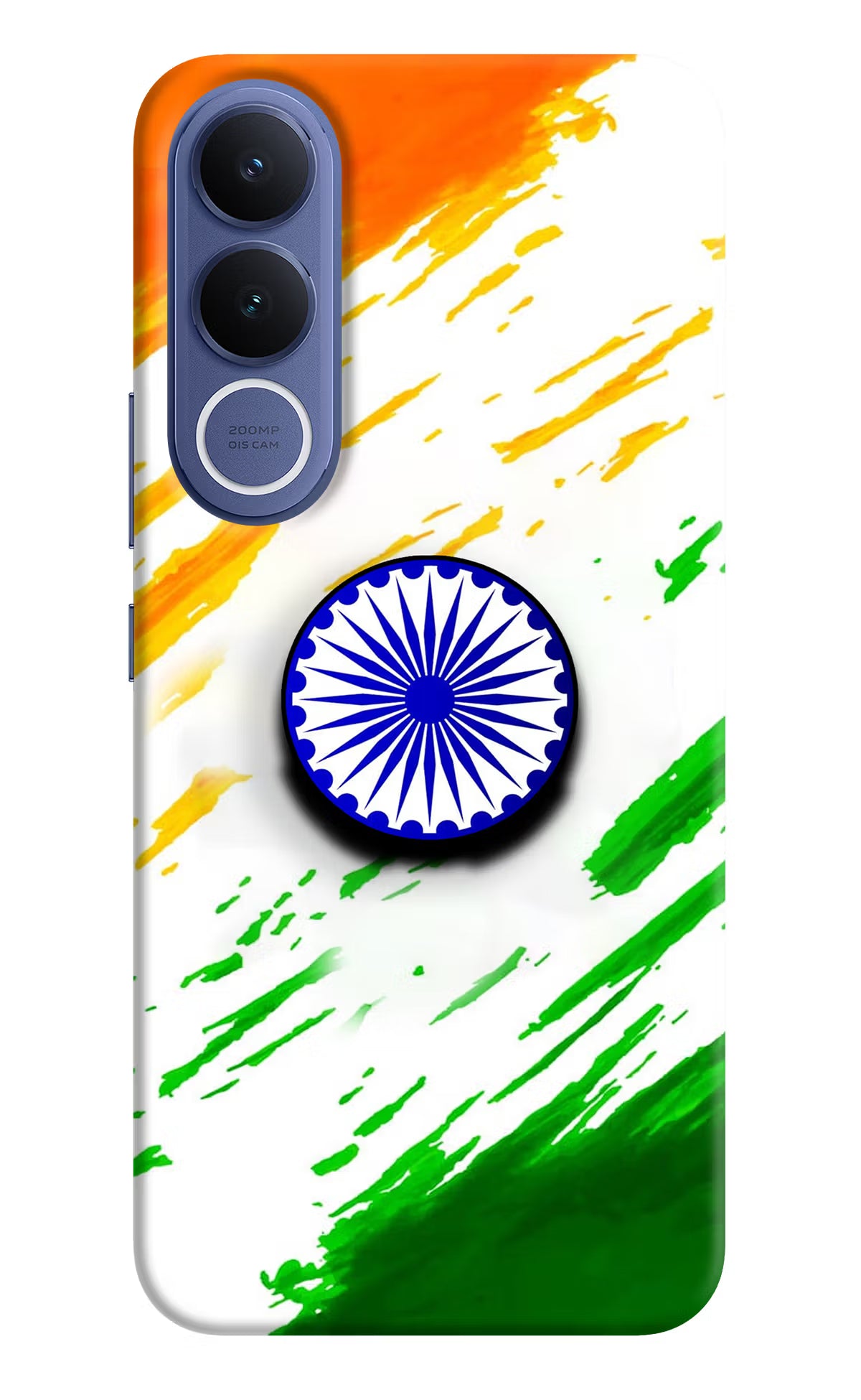 Indian Flag Ashoka Chakra Vivo V70 FE 5G Pop Case by Casekaro