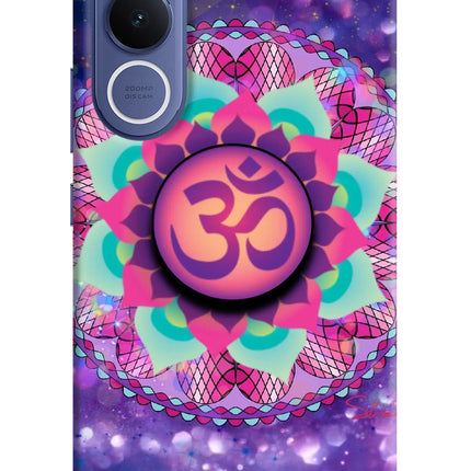 Om Purple Vivo V70 FE 5G Pop Case by Casekaro