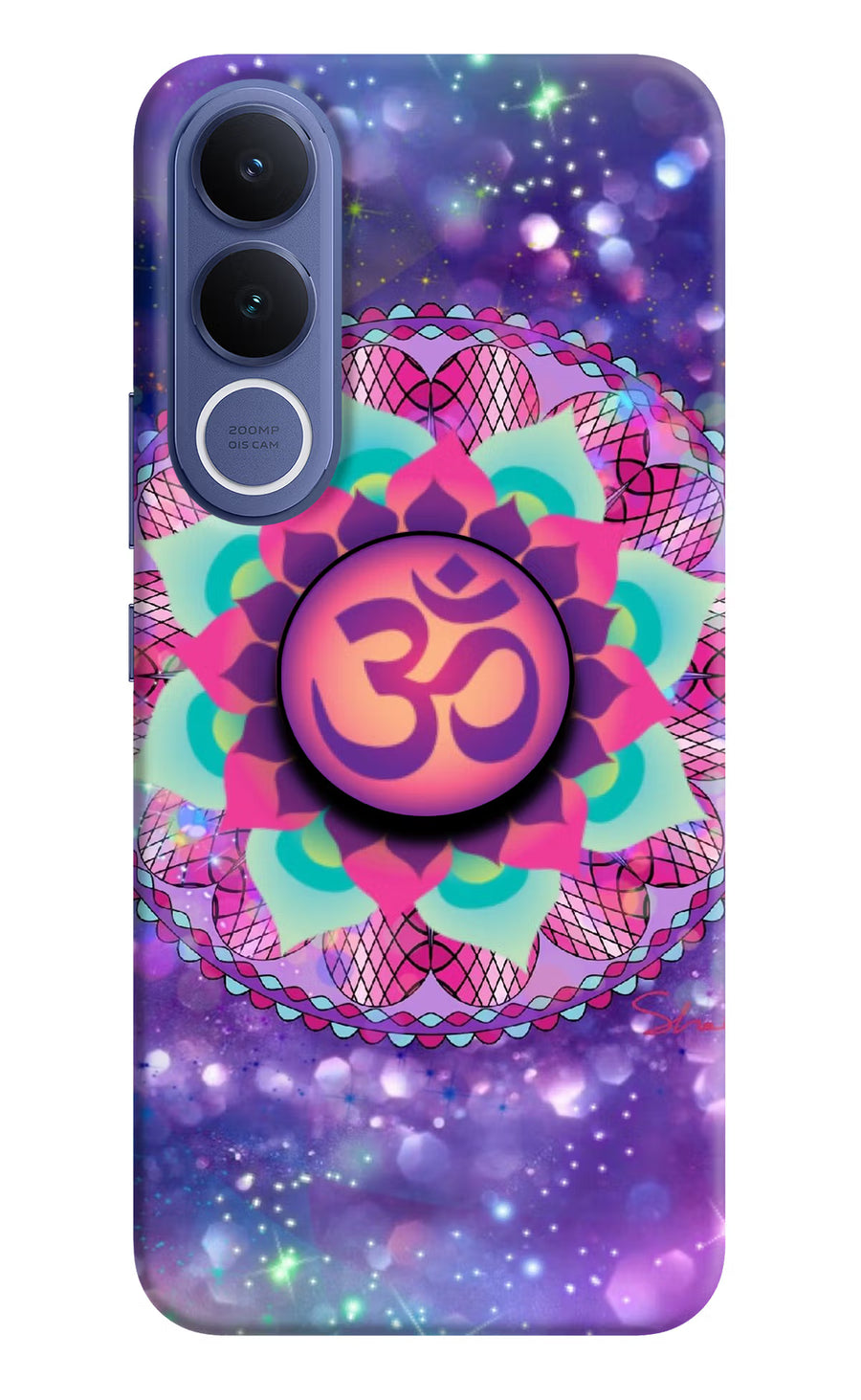 Om Purple Vivo V70 FE 5G Pop Case, Hard case